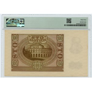 100 zloty 1940 - series B 0590721 - ORIGINAL - PMG 64