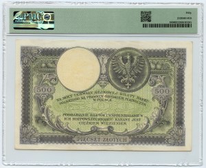 500 zlotých 1919 - séria S.A. 1845316 - PMG 50