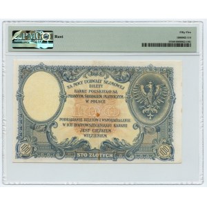 100 zlotých 1919 - séria S.A. 8432122 - PMG 55