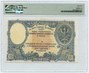 100 złotych 1919 - seria S.A. 8432122 - PMG 55