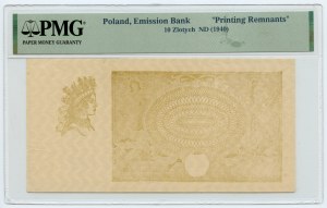 10 Zloty 1940 - eine halbfertige Fälschung