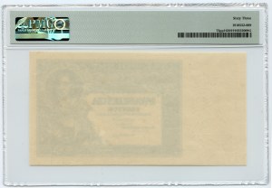 20 zlotých 1931 - nedokončená tlač - chýba odtlačok série a číslovanie - PMG 63
