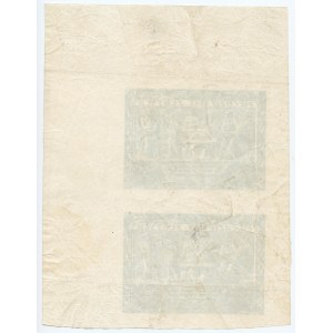 50 zlotých 1936 - nerozrezaná časť listu 2 kusy