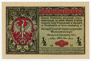 1/2 polnische Marke 1916 - Allgemeine Serie B 8088860
