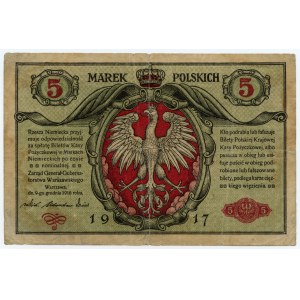 5 Polish marks 1916 - set of 3 pieces
