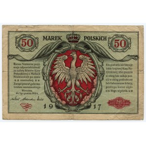 50 polnische Mark 1916 - jenerał Serie A 2654489