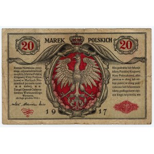 20 polnische Mark 1916 - Serie A 6951778