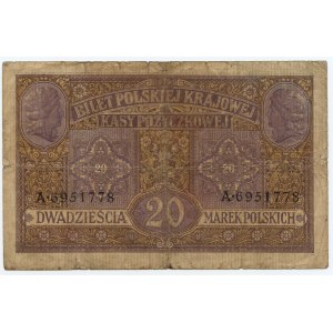 20 polnische Mark 1916 - Serie A 6951778