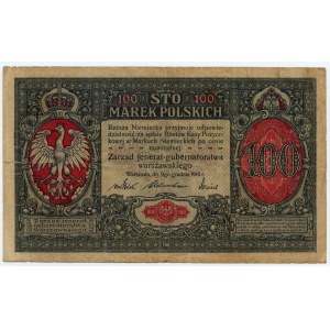 100 marek 1916 - generální série A 1032741, číslování 7 číslic