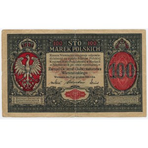 100 Polnische Mark 1916 - Allgemeine Serie A 3134381