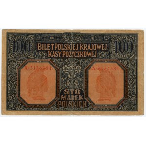 100 Polnische Mark 1916 - Allgemeine Serie A 3134381