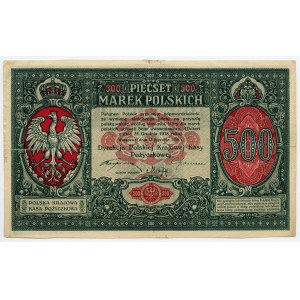 500 Polnische Mark 1919 - Seltener