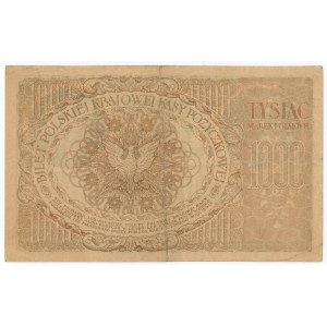 1.000 Marchi polacchi 1919 - Serie J n. 000496 - NUMERAZIONE MOLTO BASSA