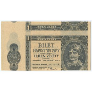 1 zloty 1938 - DESTRUKT - doppio dritto