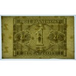 1 Zloty 1938 - nur Rückseitendruck