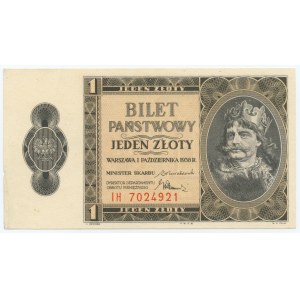 1 zloty 1938 - series IH 7024921