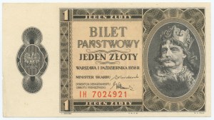 1 złoty 1938 - seria IH 7024921