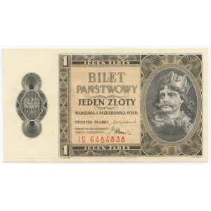 1 zloty 1938 - series IG 6484838