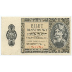 1 zlotý 1938 - séria IŁ 9332280