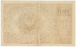 1,000 Polish marks 1919 - III series C No. 564876 - FALSE