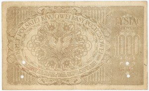1.000 Polnische Mark 1919 - Serie A Nr. 203537* - FALSCH