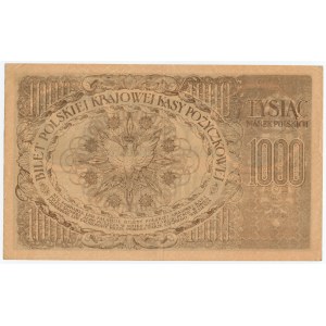 1.000 marek polskich 1919 - seria D Nr 357209 - FAŁSZERSTWO