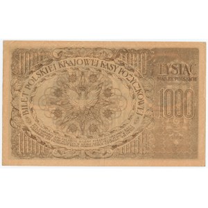 1,000 Polish marks 1919 - Series D No. 357209 - FALSE