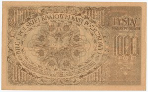 1.000 Polnische Mark 1919 - Serie D Nr. 357209 - FALSCH