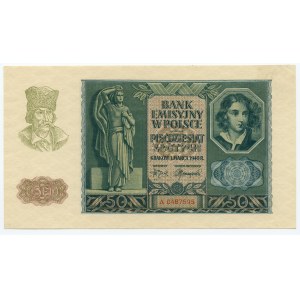 50 złotych 1940 - seria A 0487595