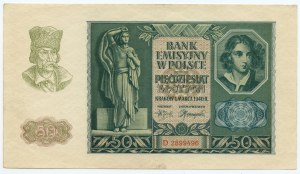 50 zloty 1940 - Series D 2899496