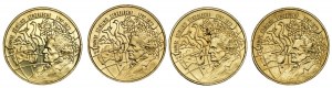 2 gold 1997 Edmund Strzelecki - Set of 4 pieces