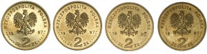 2 złote 1997 Edmund Strzelecki - Zestaw 4 sztuk