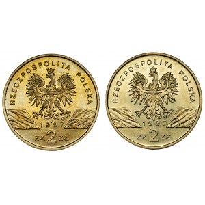 2 złote 1997 - Jelonek Rogacz - Zestaw 2 sztuk