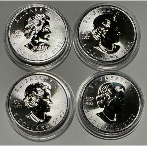 KANADA - 5 $ 2023 - Satz von 4 Münzen