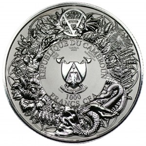 KAMERUN - 1000 francs 2023 - Slavic Beasts Rusalka - 2 ounces of silver