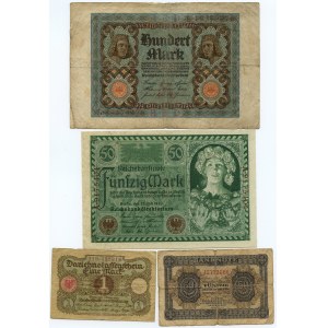 Deutschland - Marken 1914 - 1929 - Satz von 12 Stück