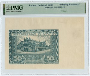 50 Gold (1940-1941) - PMG Printing Remnants