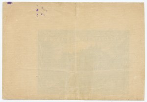 50 zlotých 1940 - čistá averzná strana, iba reverzná strana s pretlačou