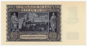 20 zlotých 1940 - série A 0002244