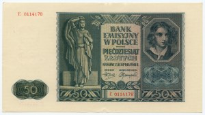50 złotych 1941 - seria E 0114178