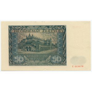 50 zloty 1941 - Série E 0114178