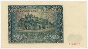 50 zloty 1941 - Série E 0114178