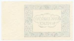 5 złotych 1940-41 - czarnodruk na papierze PWPW - awers czysty