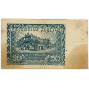 50 Gold 1941 - Halbfabrikat auf Papier mit Wasserzeichen - vollständig VERARBEITET