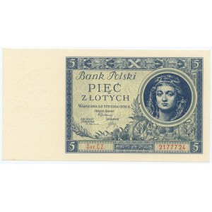 5 złotych 1930 - seria CZ 2177724
