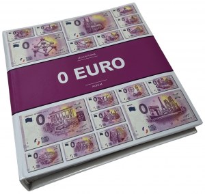 POLAND - 0 EURO banknote set - 54 pieces from 2019 to 2022 in an album.