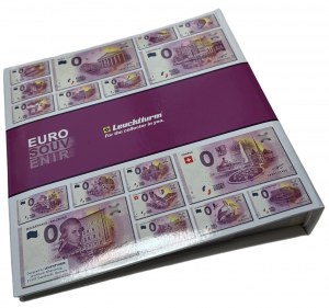 POLAND - 0 EURO banknote set - 54 pieces from 2019 to 2022 in an album.