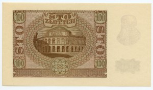100 złotych 1940 - seria B, fałszerstwo ZWZ - numerator wiśniowy