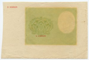 500 zloty 1940 - B - stampa incompiuta