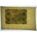 500 zlotých 1940 - B - nedokončený tisk